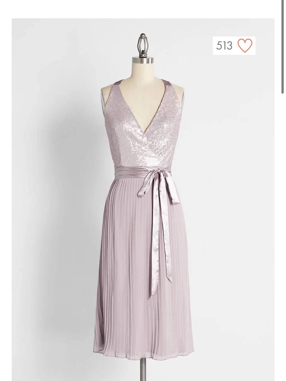 ModCloth-Little Mistress brand-US size 10-Elegant Satin Pink Dress-NWT